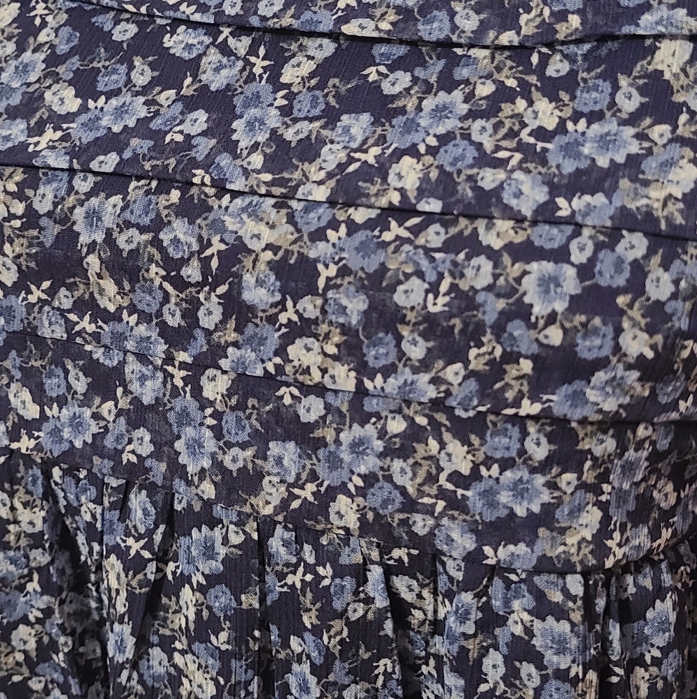 Francesca's Trixxi Blue Floral Dress - Picture 9 of 10